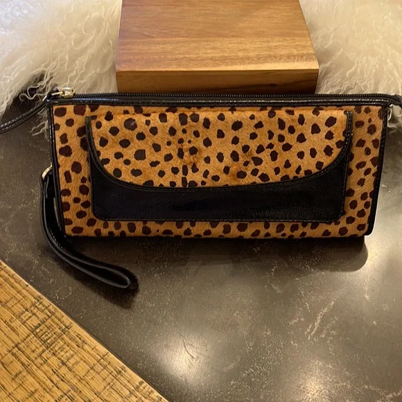 Talbots Animal Skin Clutch Purse - Picture 1 of 3